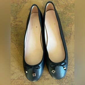 Kate Spade Black Leather Flats